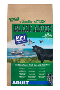 Сухой корм для взрослых собак мелких пород Markus-Muhle Black Angus Adult Mini Pellets с говядиной, 5 кг