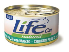Консерва для котів LifeNatural Курка з яловичиною (chicken with beef), 85 г, 85 г