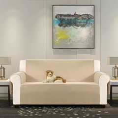 Високоякісний водонепроникний чохол на диван Modern Sofa Cover Beige, Бежевий, 162х186 см