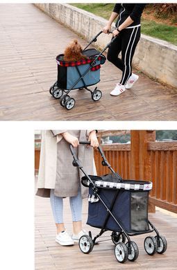 Коляска для маленьких кошек и собак Bestopet (Люпосанчик) BS-RL-09 Dark Blue