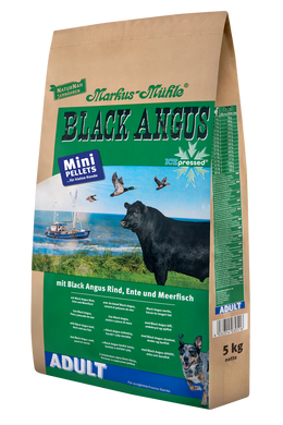 Сухой корм для взрослых собак мелких пород Markus-Muhle Black Angus Adult Mini Pellets с говядиной, 5 кг