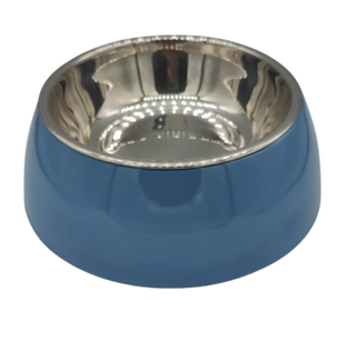 Меламиновая миска с чашей из нержавеющей стали Derby AH005 Blue, M, 370 мл, 14x17.5x5.5 см