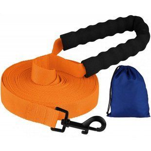 Повідець для собак Bronzedog Active Нейлоновий з М'якою Ручкою Помаранчевий