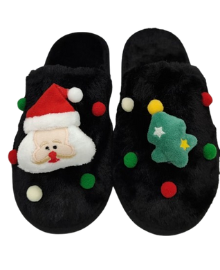 Домашние тапочки All-One Home Santa, black, 36/37, 23,5 см