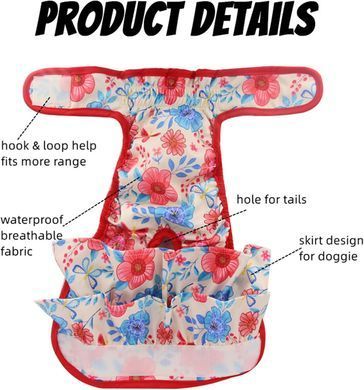 Многоразовый подгузник для сук Dog Ladies Diapers 03, L