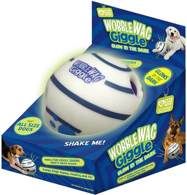 Інтерактивна світна іграшка-м'яч для собак Wobble Wag Giggle Ball