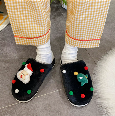 Домашние тапочки All-One Home Santa, black, 36/37, 23,5 см