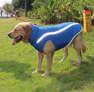 Світловідбиваюча зимова товста куртка для собак Blue, 40 см, 52 см, 45 см, XL