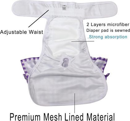 Многоразовый подгузник для сук Dog Ladies Diapers 03, L