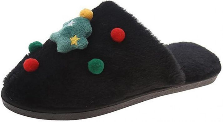 Домашние тапочки All-One Home Santa, black, 36/37, 23,5 см