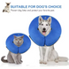Захисний надувний нашийник для собак Derby Inflatable Cat Dog Elizabeth Collar, Black white glid, L, 38-50 см