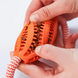 Інтерактивна іграшка для собак Derby Dog Rope Toy with Ball and Handle, Помаранчевий