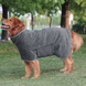 Рушник/халат для собак Derby з мікрофібри на липучках, Grey, XS