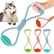 Інтерактивна іграшка для собак Derby Dog Rope Toy with Ball and Handle, Помаранчевий