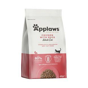 Сухой корм для кошек Applaws Chicken with Duck + пробиотик, 400 г