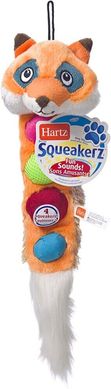 Плюшевая игрушка для собак Hartz Squeakerz без набивки, Оранжевый