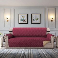 Высококачественный водонепроницаемый чехол на диван Modern Sofa Bordo, Бордовый, 113х185 см