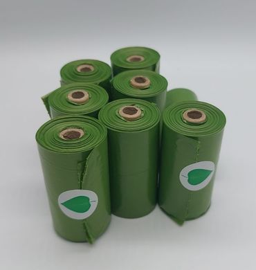 Биопакеты для экскрементов собак Poop Bags, 1 рулон - 15 пакетов