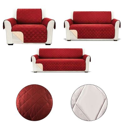 Високоякісний водонепроникний чохол на диван Modern Sofa Cover Red, Червоний, 113х185 см