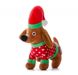 Новогодня плюшевая игрушка JK Animals Такса для собак с пищалкой
