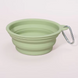 Силіконова складна дорожня миска Derby Collapsible silicone pet bowl, Мятный, 400 мл