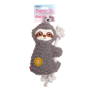 Мягкая игрушка для щенков Derby Grey Sloth Rope Toy