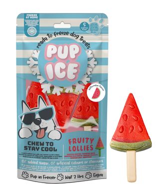 Мороженое для собак Pup Ice Fruity Lollies Watermelon S 3 шт., 90 г, 3 шт., Small