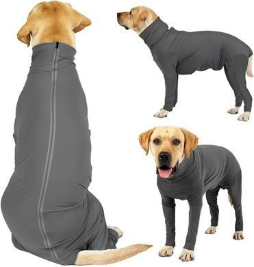 Комбінезон для відновлення собак Derby Pet Recovery Suite, Black, 73 см, 86 см, 48 см, 3XL