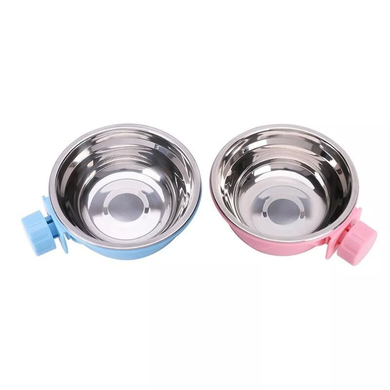 Миска з кріпленням до клітки/вольєру Derby Fixable Pet Bowl, Блакитний, L, 450 мл