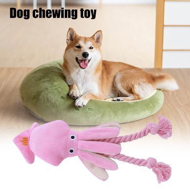 М&rsquo;яка іграшка для собак Derby Octopus Shape Dog Plush Toy with Cotton Rope