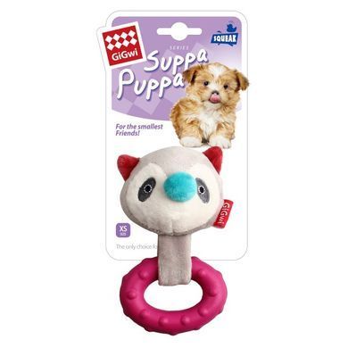 Игрушка для Собак Gigwi Suppa Puppa с Пищалкой и Резиновым Кольцом 15 см, Small