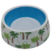 Меламиновая миска для собак и котов Derby AH002 Palm trees, M, 470 мл, 14.5x17.5x6 см