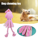 М&rsquo;яка іграшка для собак Derby Octopus Shape Dog Plush Toy with Cotton Rope