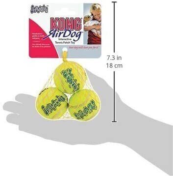 Іграшка-м'яч для собак KONG Air Squeaker Tennis Balls, X-Small
