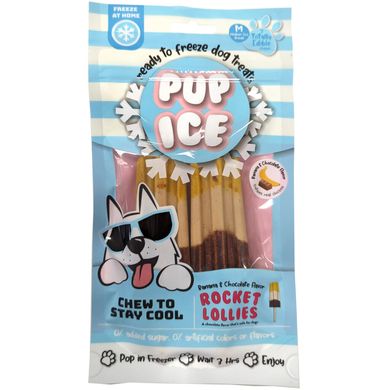 Мороженое для собак Pup Ice Rocket Lollies Banana Chocolate M 2 шт., 90 г, 2 шт., Medium