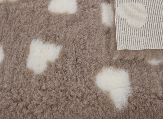 Коврик для собак Vetbed Mink with Magnolia Hearts, 80х100 см