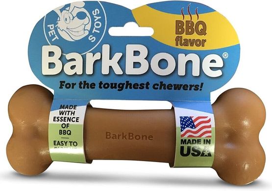 Жевательная кость для собак Pet Qwerks BarkBone BBQ с ароматом барбекю, Small