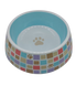 Меламиновая миска для собак Derby AH002 Squares & paws, S, 200 мл, 11.5x14x4.5 см