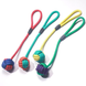 Игрушка для собак Derby Dog Rope Toy - Ball with Long Handle, Красный