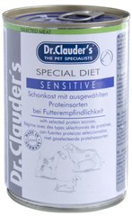 Влажный диетический корм для собак Dr.Clauder's Special Diet Sensitive при пищевой непереносимости, 400 г