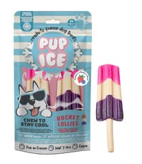 Мороженое для собак Pup Ice Rocket Lollies Strawberry & Blueberry M 2 шт., 90 г, 2 шт., Medium