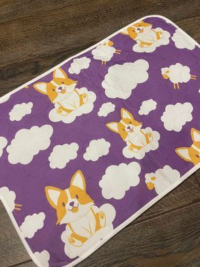 Багаторазова пелюшка Pelushka Lila Corgi, 40х50 см