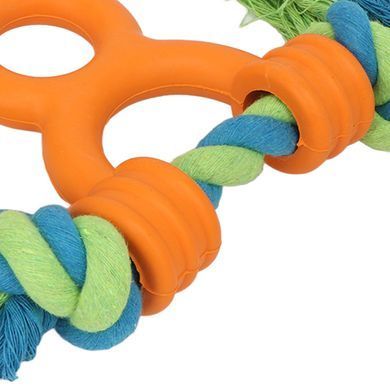 Іграшка-канат для собак Derby Dog Rope Toy with TPR Tug Handle