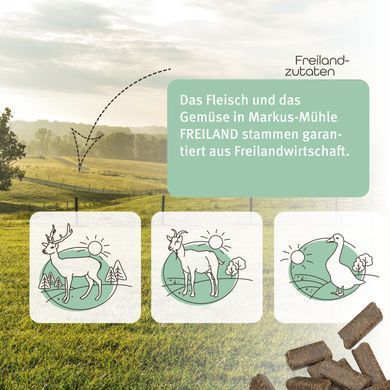 Сухой корм для собак Markus-M&uuml;hle Freiland Wild с дичиною (лань), 12 кг