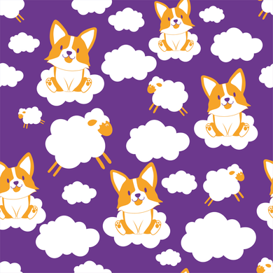 Багаторазова пелюшка Pelushka Lila Corgi, 40х50 см