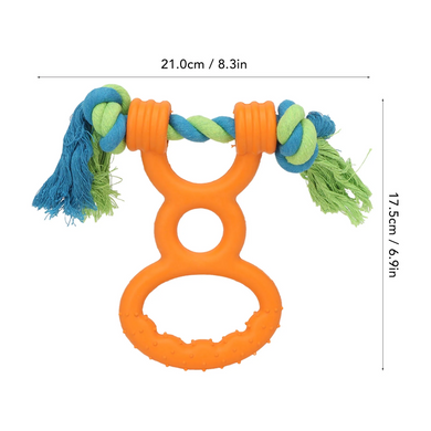Іграшка-канат для собак Derby Dog Rope Toy with TPR Tug Handle