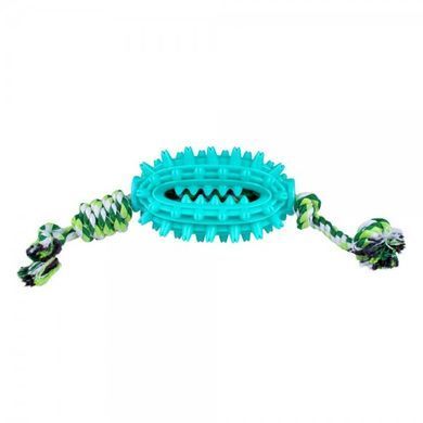Іграшка для собак Bronzedog Petfun Dental Спайк з Канатом 8 х 13 см, Medium