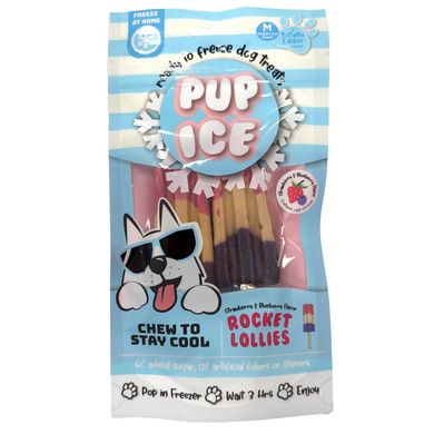 Мороженое для собак Pup Ice Rocket Lollies Strawberry & Blueberry M 2 шт., 90 г, 2 шт., Medium