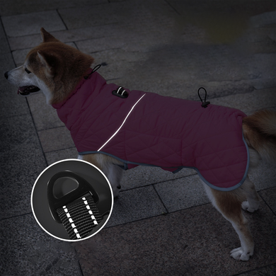 Зимняя куртка для собак Wan Talk High Quality Winter Dog Clothes, Pink, 65 см, 80-93 см, 64 см, 3XL