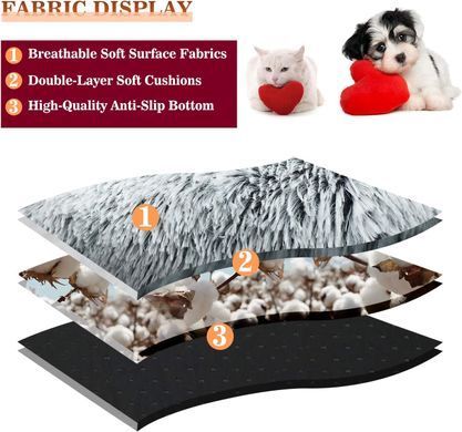 Плюшева лежанка Люпосанчик Green Plush Pet Bed для котів і собак, d - 40 см, XS